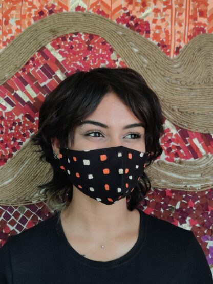 Stay Safe Bandhani Double Color Mask
